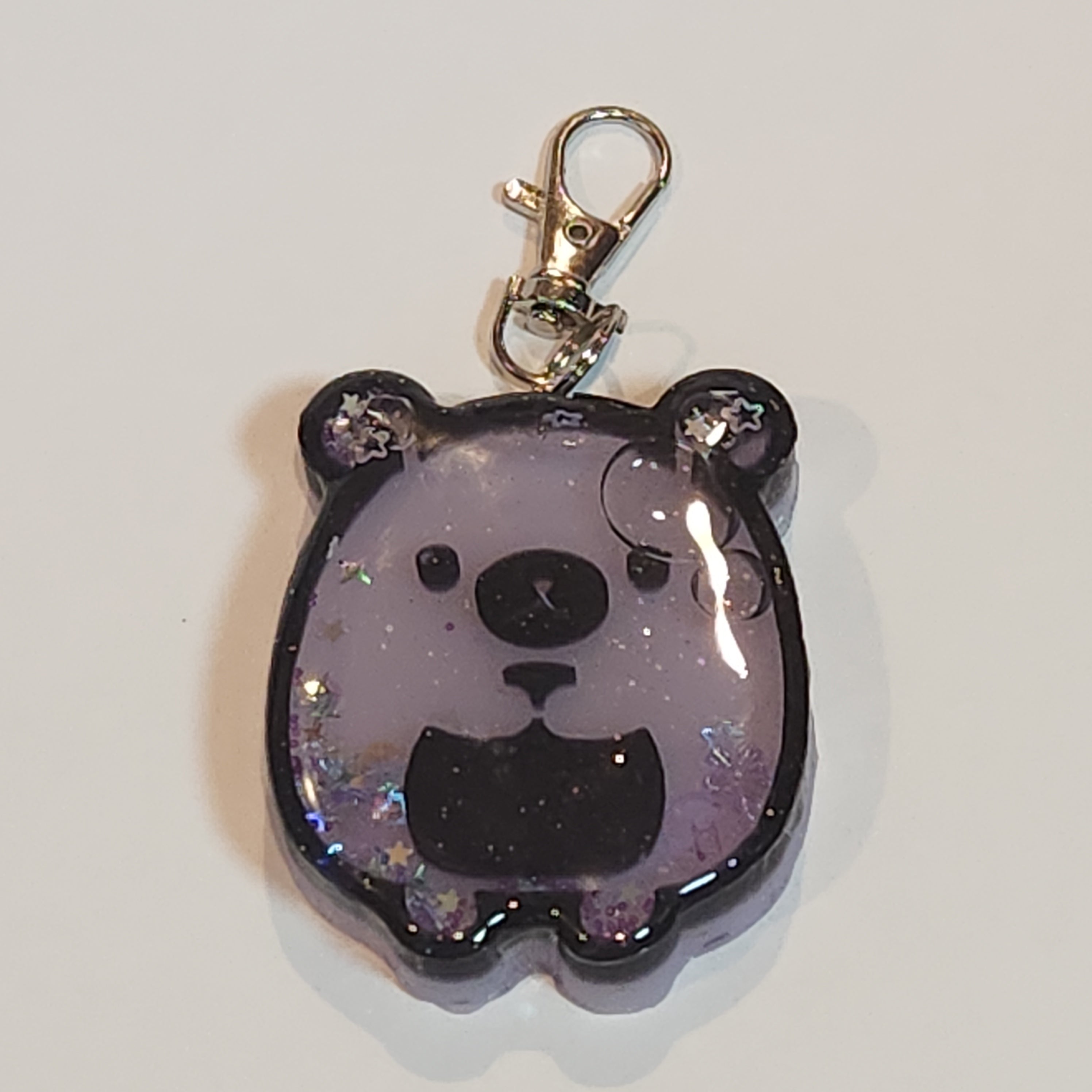 Chubby Bear Shaker Keychain/Bag Charm