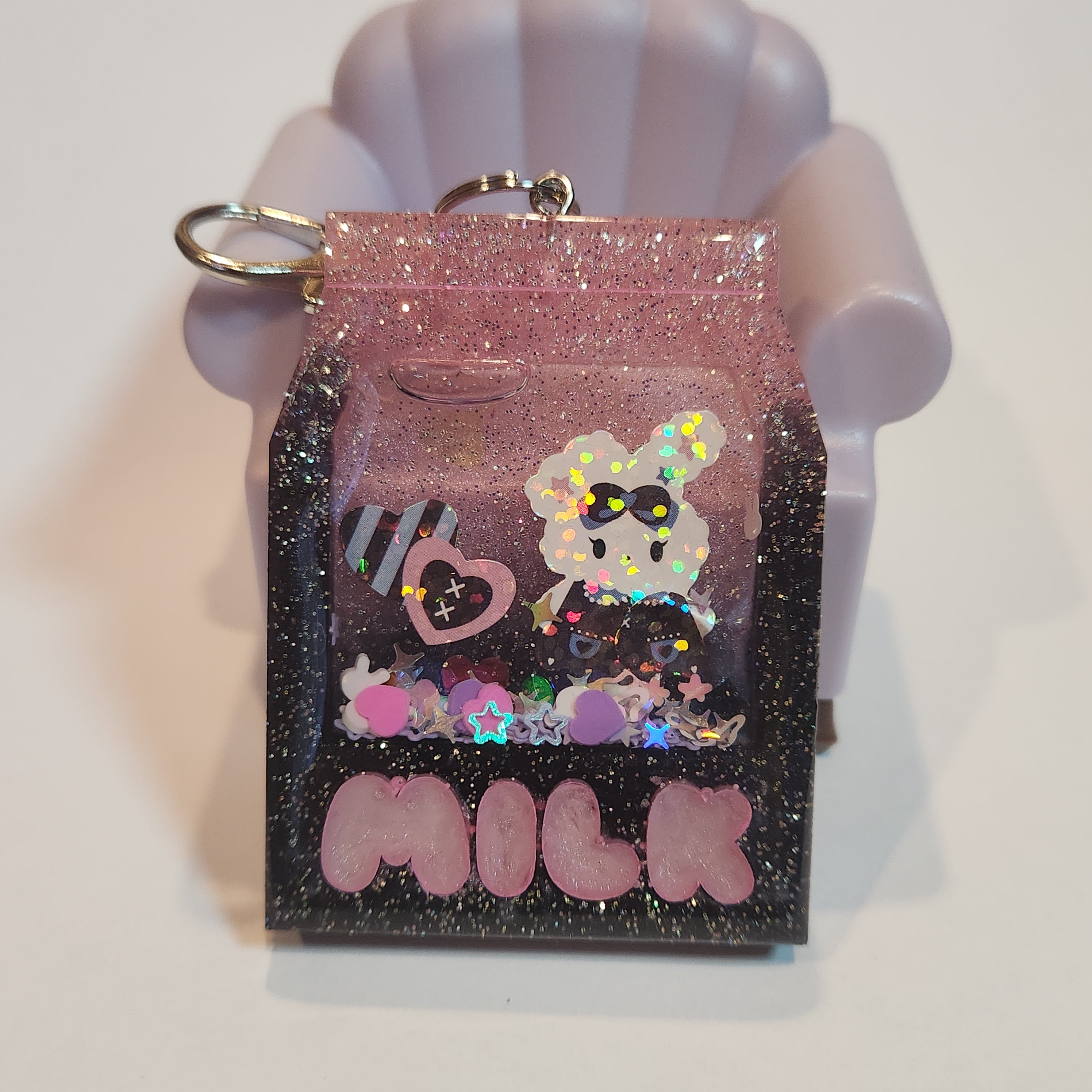 Milk Shaker Keychain / Bag Charm