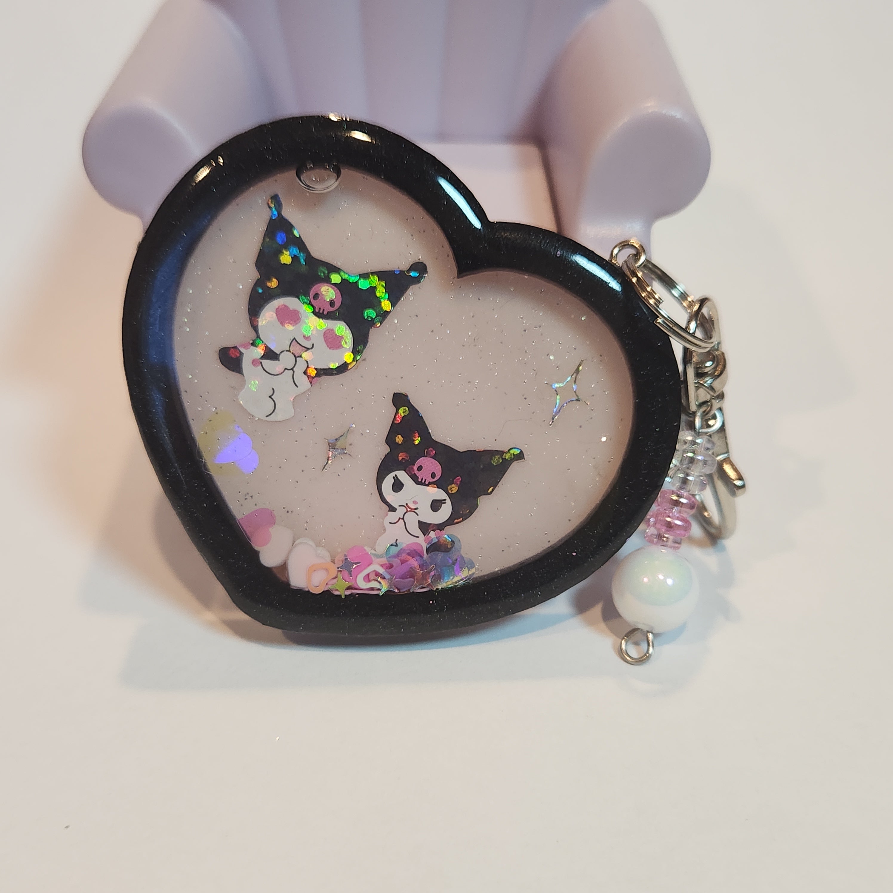 Heart Shaker Keychain / Bag charm