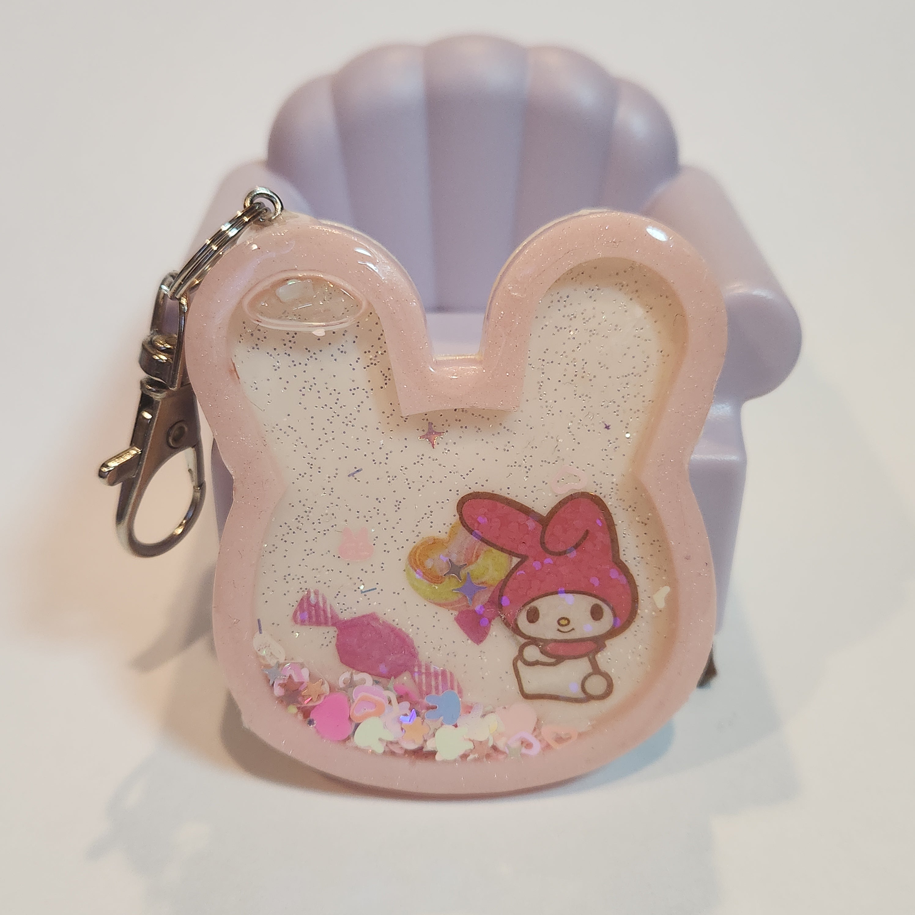 Bunny Shaker Keychain / Bag Charm