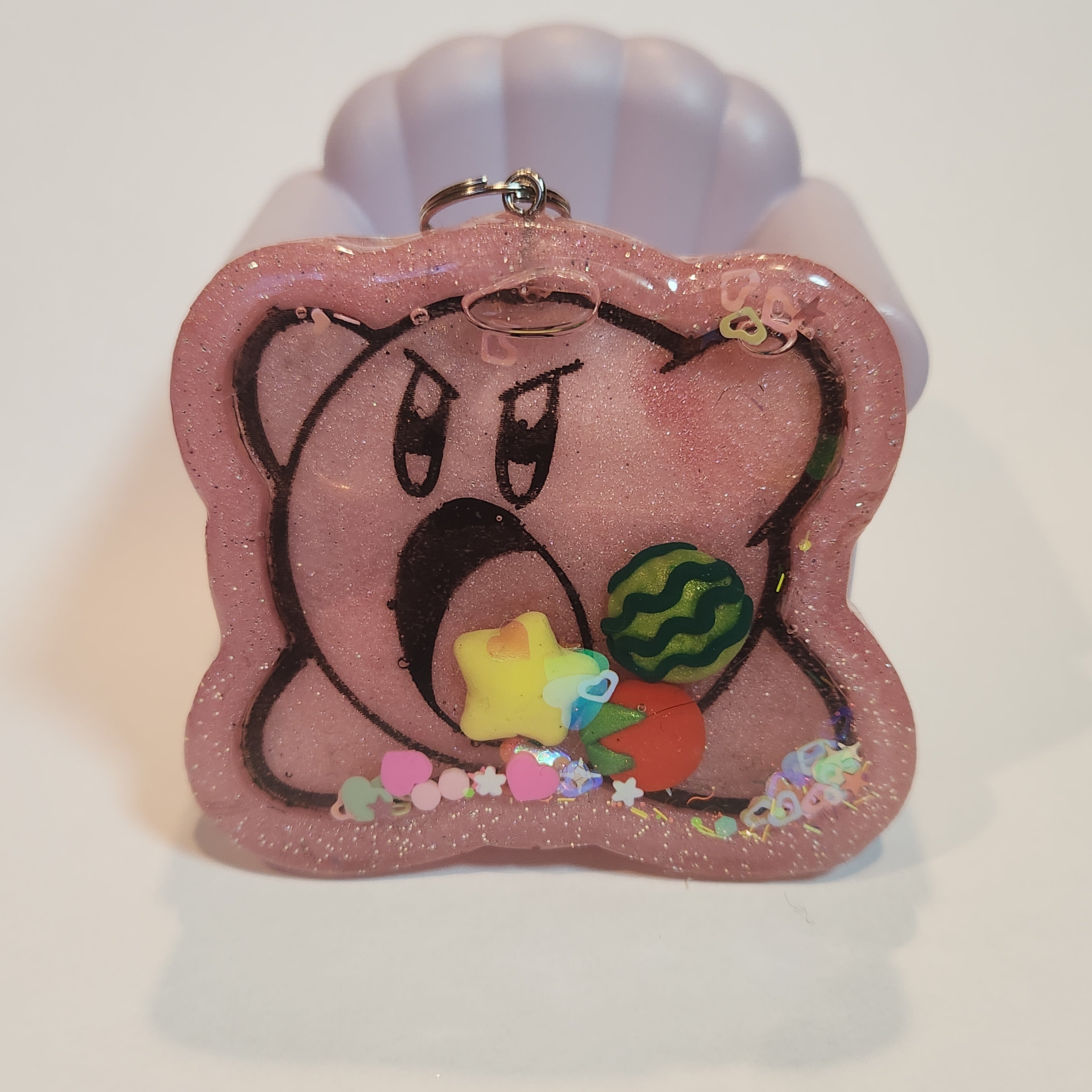 Kirby Shaker Keychain / Bag charm